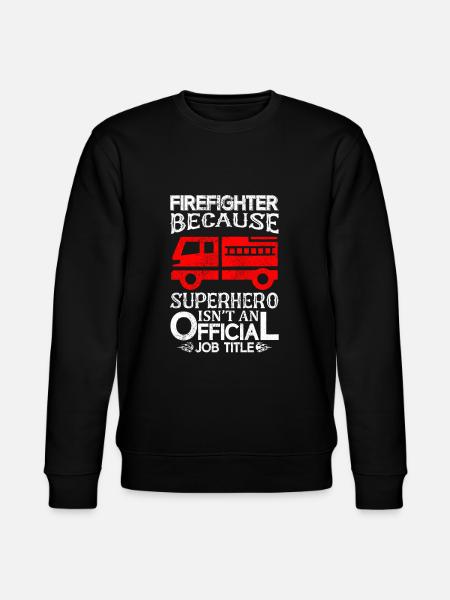 Brannbil brannbil brannmann - Stanley/Stella CHANGER økologisk unisex-sweatshirt - svart