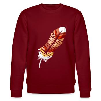 Noble Colorful Turkey Feather Thanksgiving - Sweat bio CHANGER Stanley/Stella Unisexe - bordeaux - Devant - Nik (191cm) & Marisol (170cm)