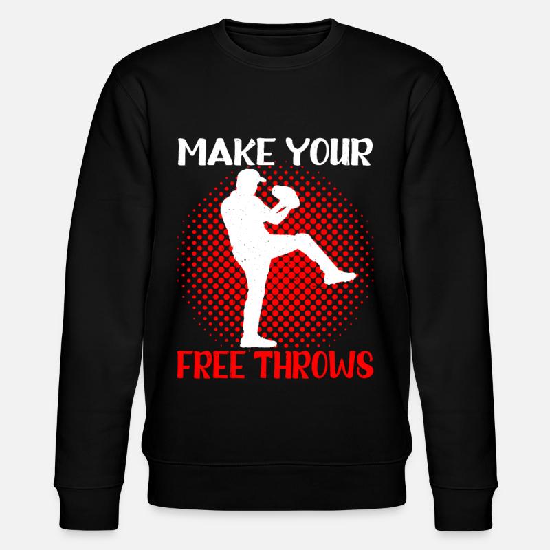 Make Your Free Throws 3 - Stanley/Stella CHANGER Unisex Organic Sweatshirt - black