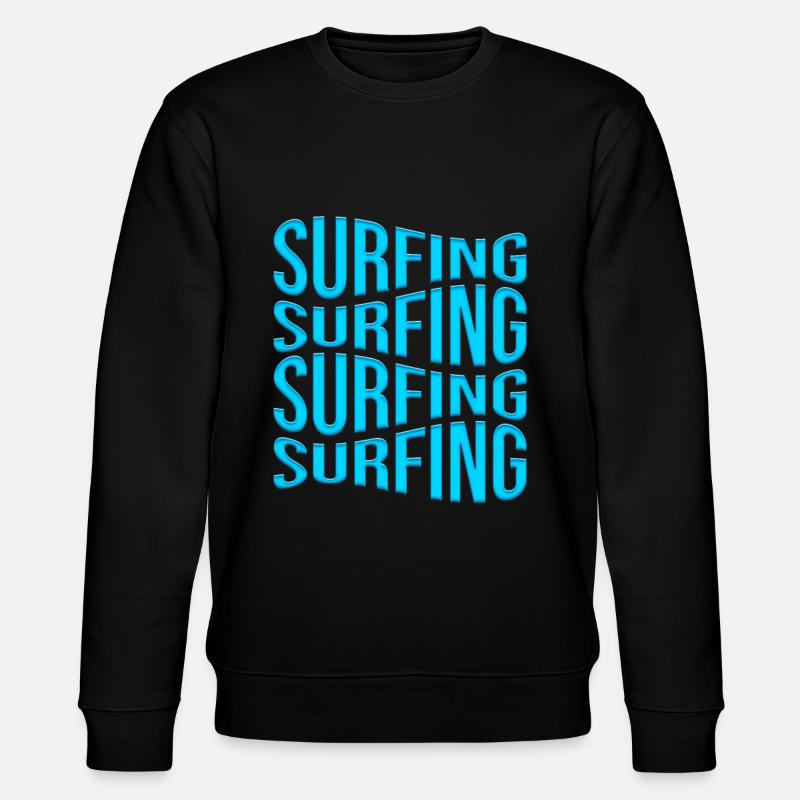 Surfen - Stanley/Stella Unisex Bio-Sweatshirt CHANGER  - Schwarz