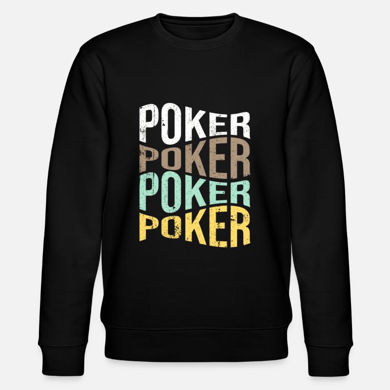 poker - Stanley/Stella CHANGER Unisex Organic Sweatshirt - black