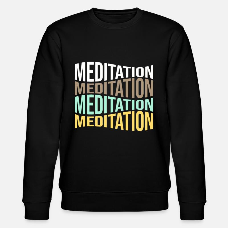 meditation - Stanley/Stella Unisex Bio-Sweatshirt CHANGER  - Schwarz