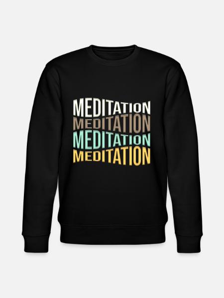 meditation - Stanley/Stella CHANGER Unisex Organic Sweatshirt - black