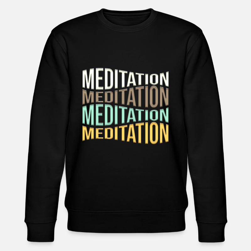 meditation - Stanley/Stella CHANGER Unisex Organic Sweatshirt - black