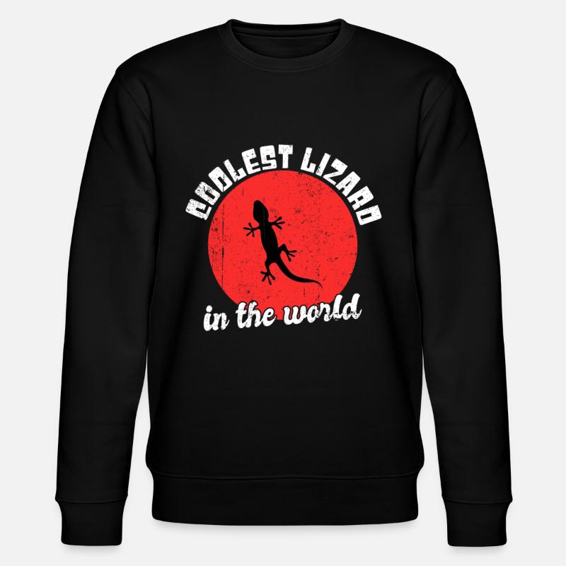 Cool lizard saying - Stanley/Stella CHANGER Unisex Organic Sweatshirt - black