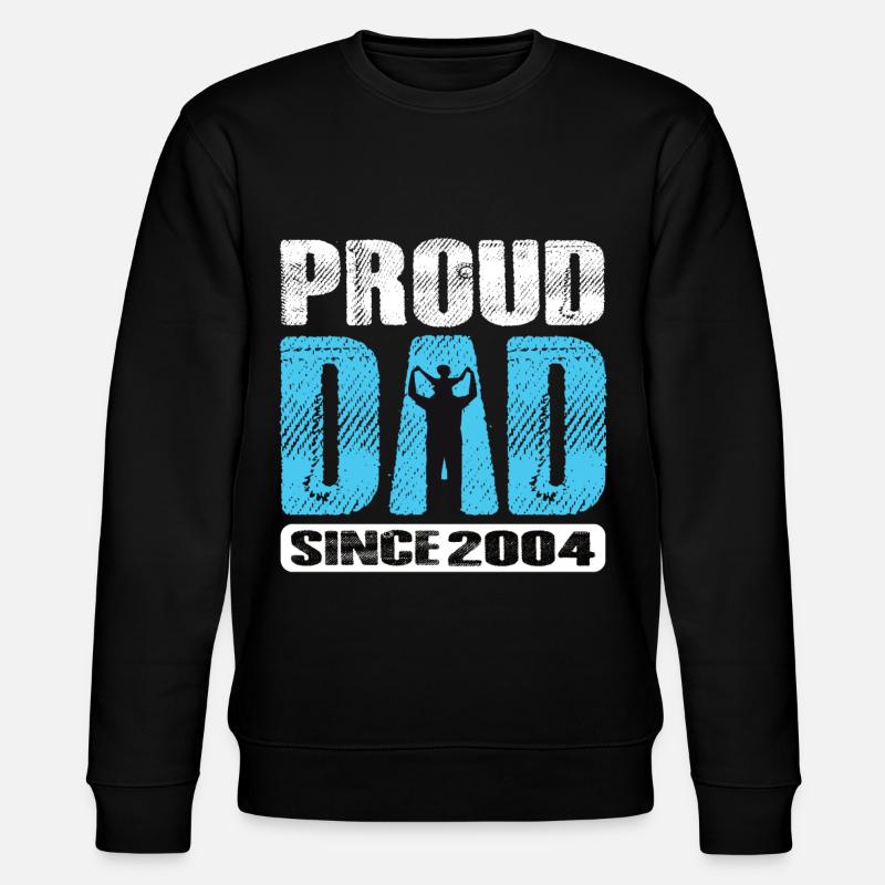 Proud Dad Since 2004 - Stanley/Stella Unisex Bio-Sweatshirt CHANGER  - Schwarz