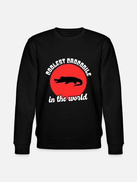 Cool crocodile saying - Stanley/Stella CHANGER Unisex Organic Sweatshirt - black