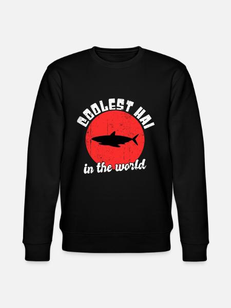 Cool shark saying - Stanley/Stella CHANGER Unisex Organic Sweatshirt - black