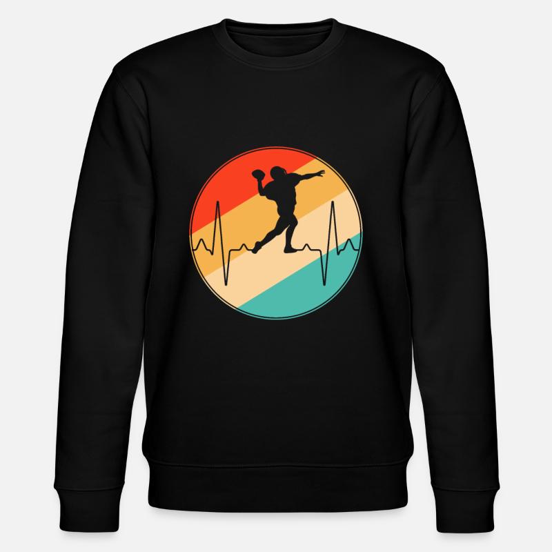Rugby Retro Heartbeat - Sweat bio CHANGER Stanley/Stella Unisexe - noir