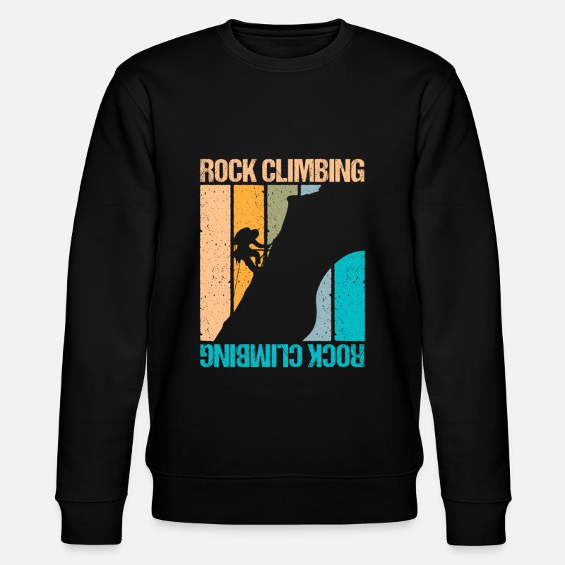 Rock Climbing - Stanley/Stella Unisex Bio-Sweatshirt CHANGER  - Schwarz
