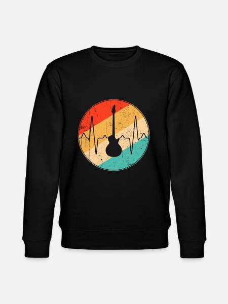 Rock Retro Heartbeat - Stanley/Stella CHANGER Unisex Organic Sweatshirt - black
