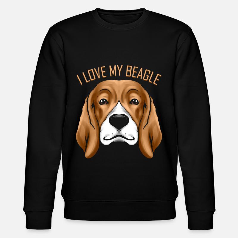 Dog Lover - J’aime mon beagle - Sweat bio CHANGER Stanley/Stella Unisexe - noir