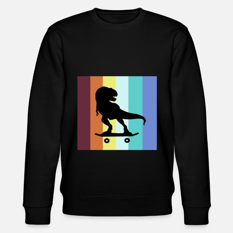 Skateboard Trex Skater Skateboard - Sweat bio CHANGER Stanley/Stella Unisexe - noir