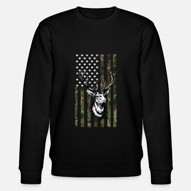 Deer Flag Amérique - Sweat bio CHANGER Stanley/Stella Unisexe - noir