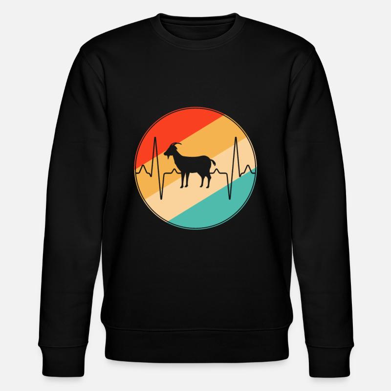 Goat Retro Heartbeat - Sweat bio CHANGER Stanley/Stella Unisexe - noir