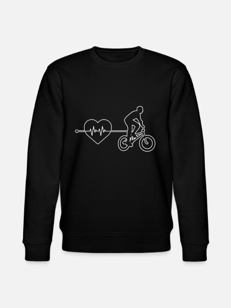 bmx heartbeat - Stanley/Stella CHANGER Unisex Organic Sweatshirt - black