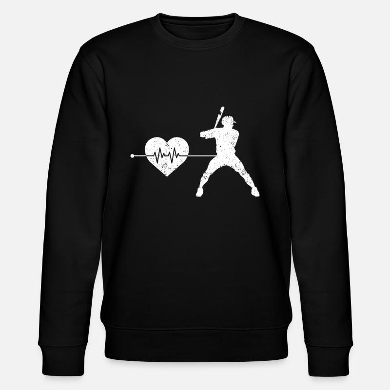 Battements de cœur de baseball - Sweat bio CHANGER Stanley/Stella Unisexe - noir