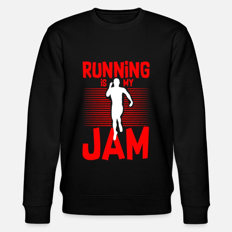 Running Is My Jam 4 - Stanley/Stella Unisex Bio-Sweatshirt CHANGER  - Schwarz