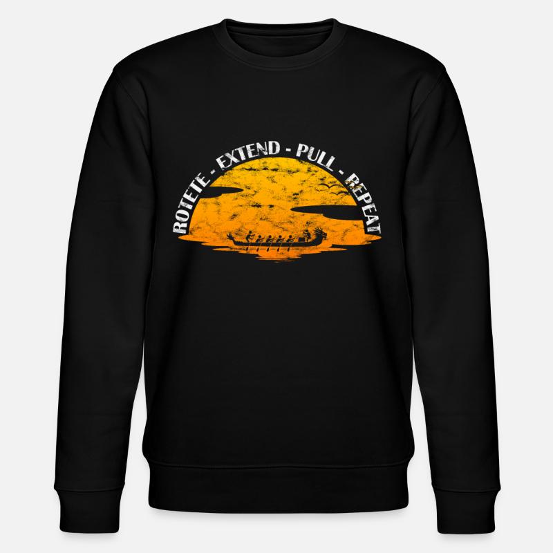 Drachenbootrennen Festival Drachenboot - Stanley/Stella Unisex Bio-Sweatshirt CHANGER  - Schwarz