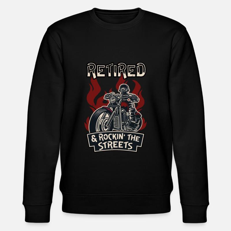 Retraité Biker Street Rocking Moto - Sweat bio CHANGER Stanley/Stella Unisexe - noir
