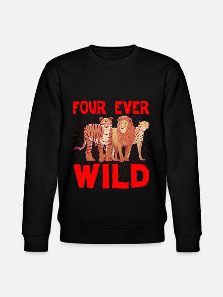 Four Ever Wild 40 - Stanley/Stella Unisex Bio-Sweatshirt CHANGER - Schwarz
