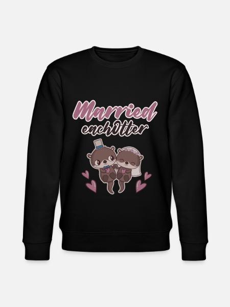 Married Eachotter - Stanley/Stella CHANGER Unisex Organic Sweatshirt - black