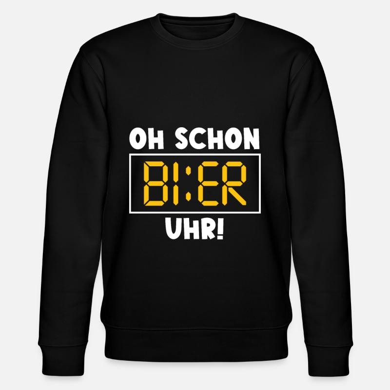 Bier Sprüche Lustiger Spruch - Stanley/Stella Unisex Bio-Sweatshirt CHANGER  - Schwarz