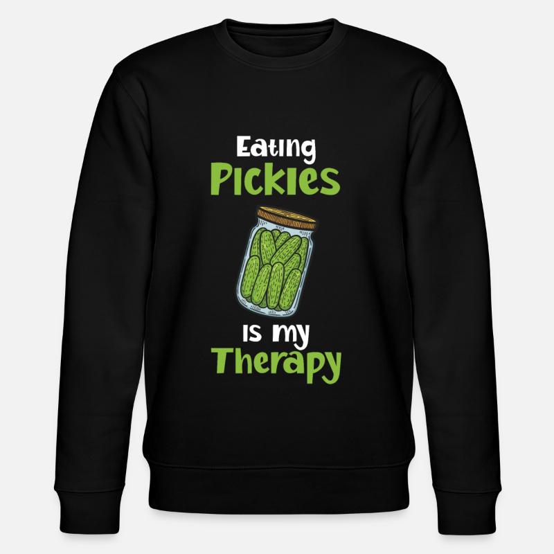 Eating Pickles Is My Therapy - Stanley/Stella CHANGER Unisex Organic Sweatshirt - black
