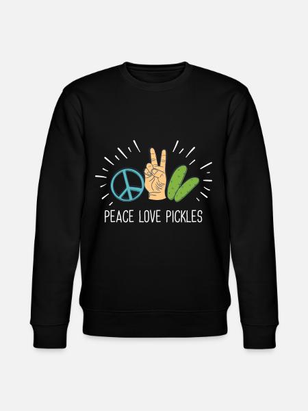 Peace Love Pickles - Stanley/Stella CHANGER Unisex Organic Sweatshirt - black