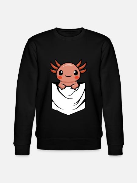 Anime Axlotl - Stanley/Stella CHANGER Unisex Organic Sweatshirt - black