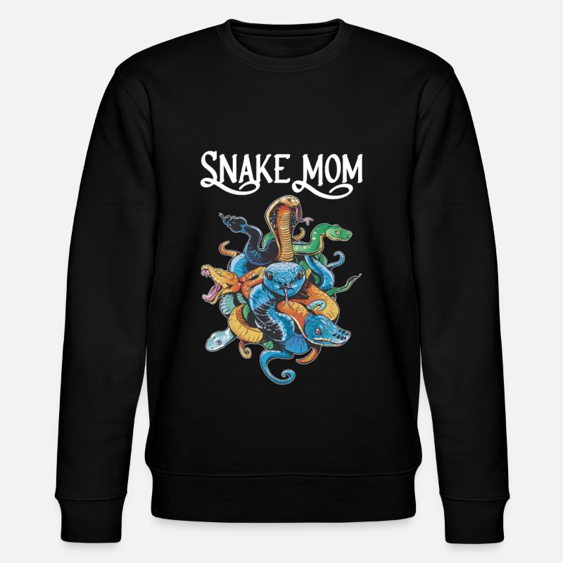 Snake Mom - Stanley/Stella CHANGER Unisex Organic Sweatshirt - black