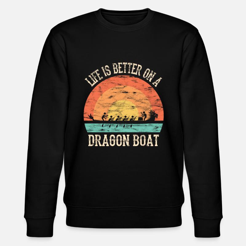 Course de bateaux-dragons chinois - Sweat bio CHANGER Stanley/Stella Unisexe - noir
