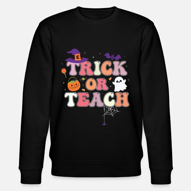 Trick Or Teach - Stanley/Stella Unisex Bio-Sweatshirt CHANGER  - Schwarz