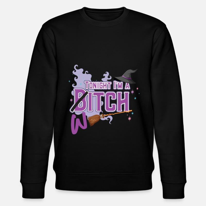 Tonight I M A Witch - Stanley/Stella CHANGER Unisex Organic Sweatshirt - black