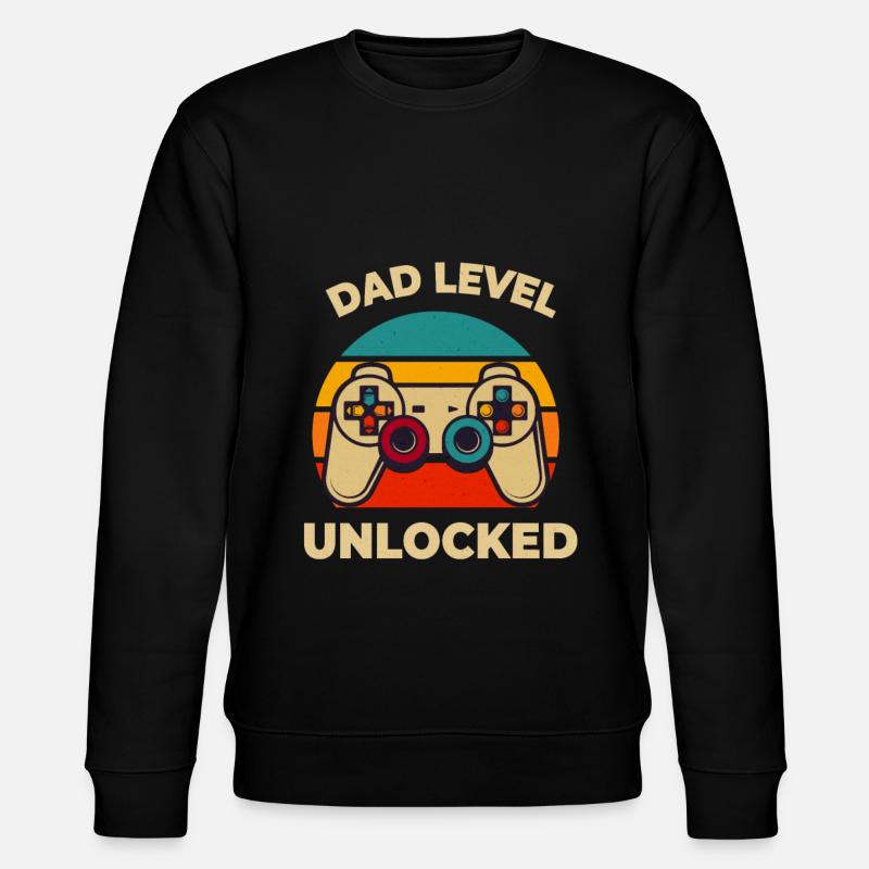Niveau papa déverrouillé - Sweat bio CHANGER Stanley/Stella Unisexe - noir