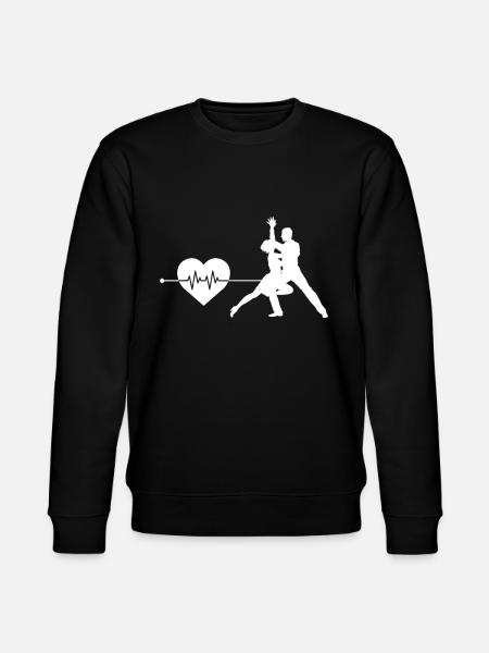 Dancing heartbeat - Stanley/Stella CHANGER Unisex Organic Sweatshirt - black