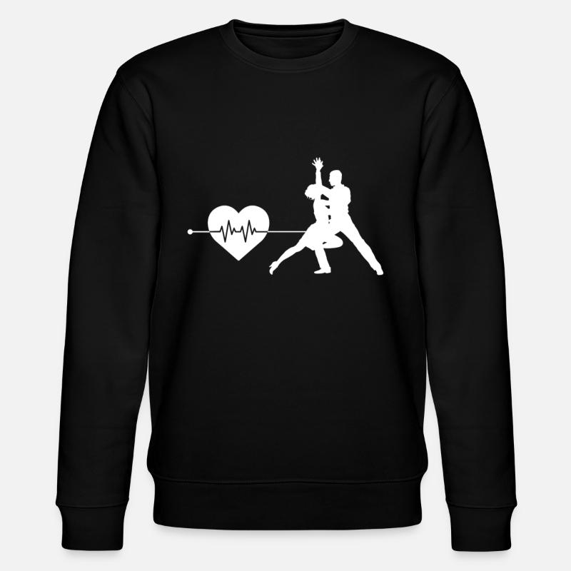 Dancing heartbeat - Stanley/Stella CHANGER Unisex Organic Sweatshirt - black