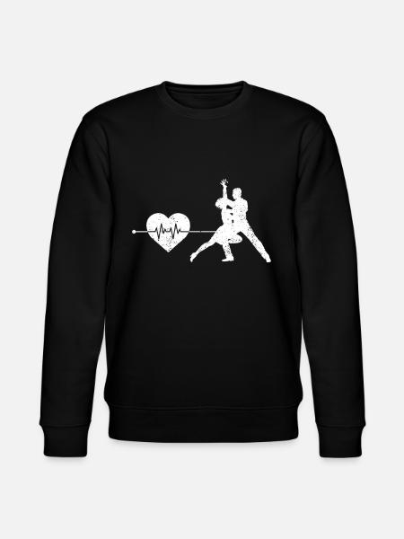 Dancing heartbeat - Stanley/Stella CHANGER Unisex Organic Sweatshirt - black