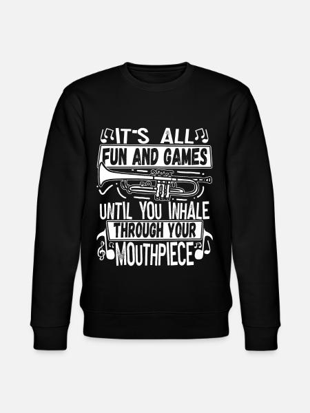 Trompeter Trompete Instrument Blechblasmusik - Stanley/Stella Unisex Bio-Sweatshirt CHANGER  - Schwarz