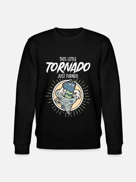 1st birthday child - Stanley/Stella CHANGER Unisex Organic Sweatshirt - black