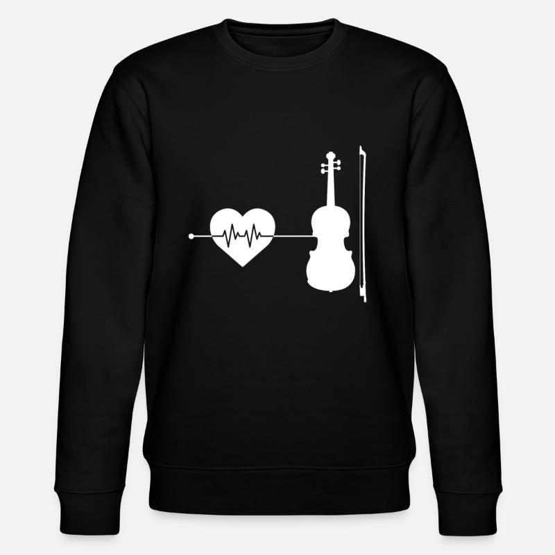 Violon Heartbeat - Sweat bio CHANGER Stanley/Stella Unisexe - noir