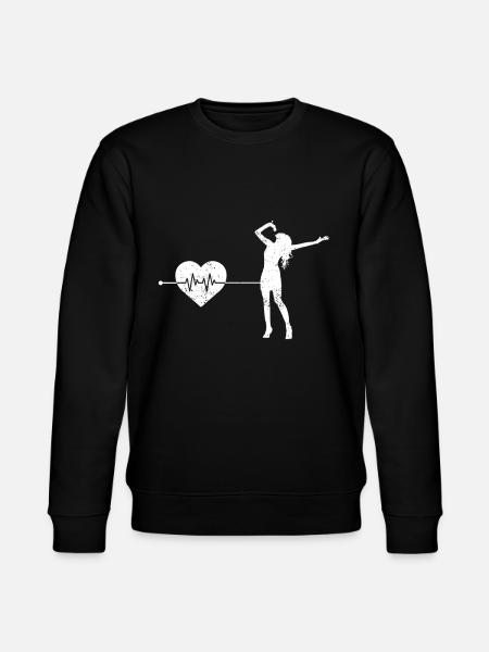 Singing heartbeat - Stanley/Stella CHANGER Unisex Organic Sweatshirt - black
