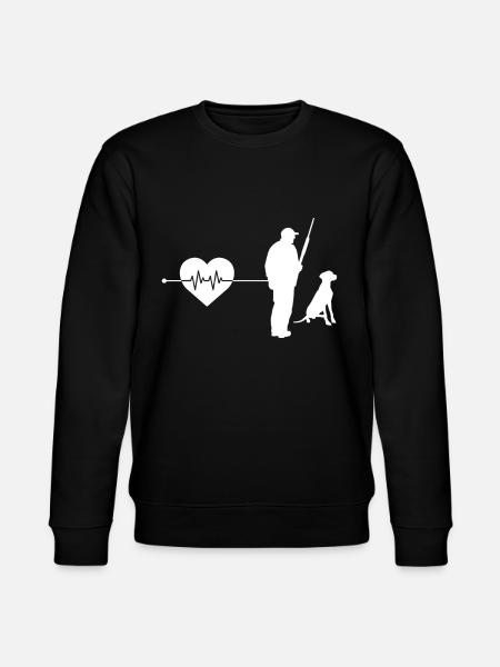 Hunter Heartbeat - Stanley/Stella CHANGER Unisex Organic Sweatshirt - black