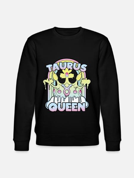 Taurus Queen - Stanley/Stella CHANGER Unisex Organic Sweatshirt - black