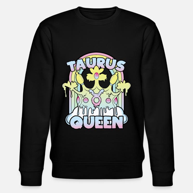 Stier Queen - Stanley/Stella Unisex Bio-Sweatshirt CHANGER  - Schwarz