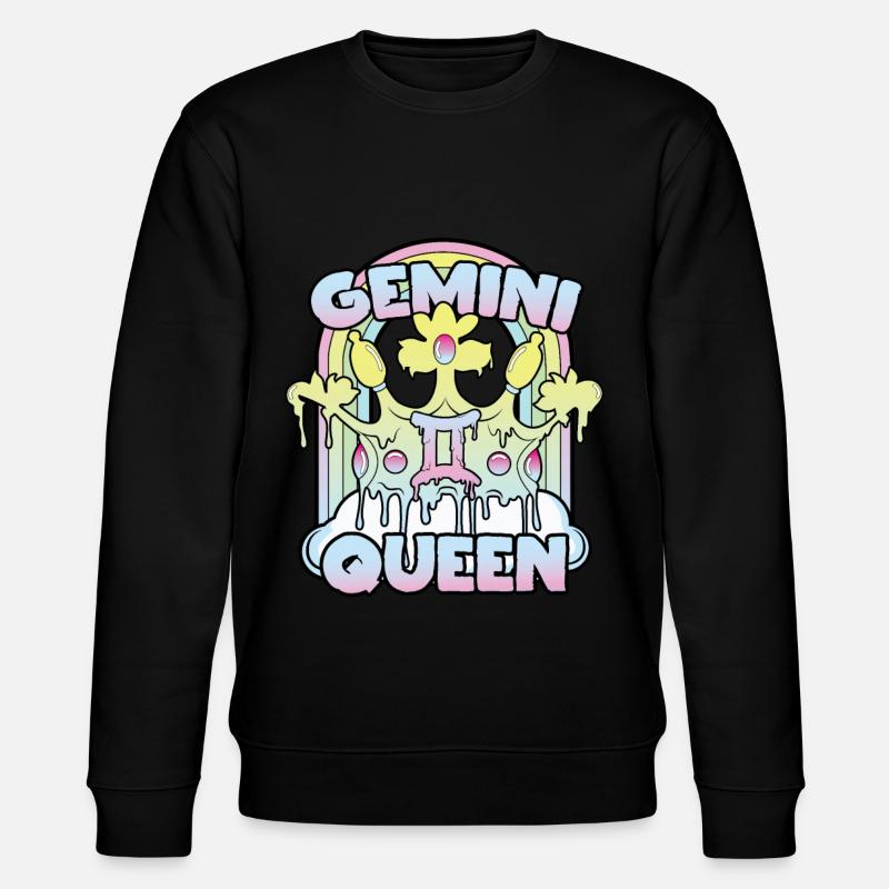 Gemini Queen - Stanley/Stella CHANGER Unisex Organic Sweatshirt - black