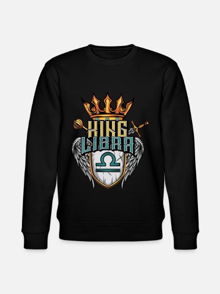 Libra Zodiac Sign - Stanley/Stella CHANGER Unisex Organic Sweatshirt - black