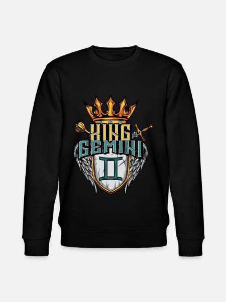 Gemini Zodiac Sign - Stanley/Stella CHANGER Unisex Organic Sweatshirt - black