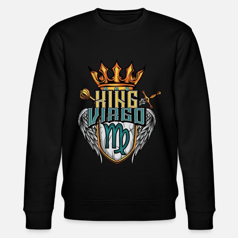 Virgo Zodiac Sign - Stanley/Stella CHANGER Unisex Organic Sweatshirt - black