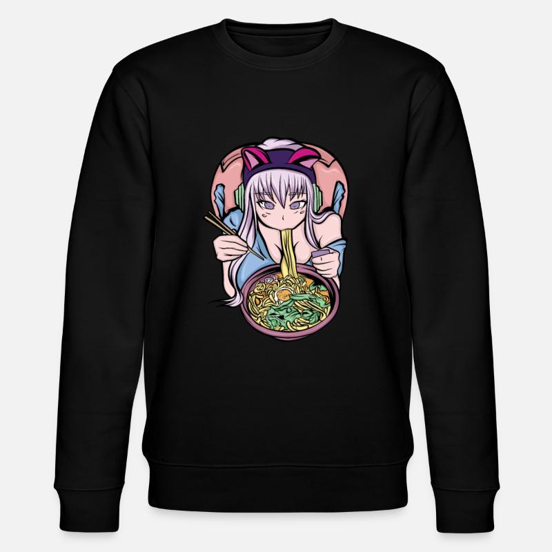 Anime Anime Manga Anime Mädchen - Stanley/Stella Unisex Bio-Sweatshirt CHANGER  - Schwarz
